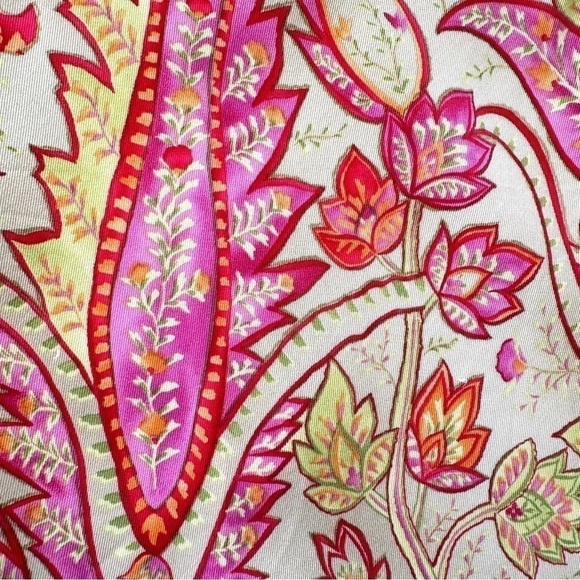 Talbots skirt, a-line, mini length, floral  botanical print, lightweight - Picture 5 of 8